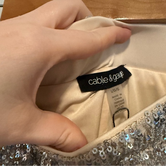 Cable & Gauge Sequin Pants | Size L - Picture 2 of 3